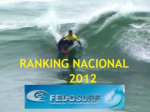 Ranking República Dominicana 2012 Surf, Bodyboard, Longboard