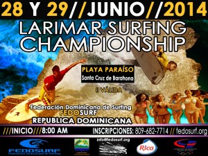 Poster Larimar Surfing Championship 2014